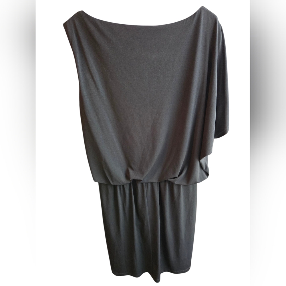 Suzi Chin for Maggy Boutique Black Dress Size 14 Stretch - Picture 2 of 3